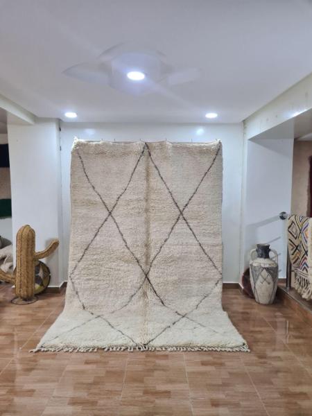 White Kadar Marokkaans handgemaakt tapijt